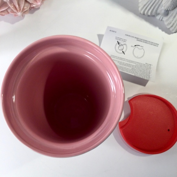 Starbucks Candy Cane Striped Ceramic Tumbler Holiday 2022 Ceramic Travel… - Picture 7 of 11